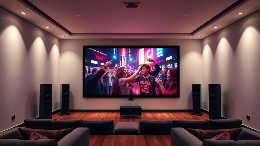 top fixed frame projector screens