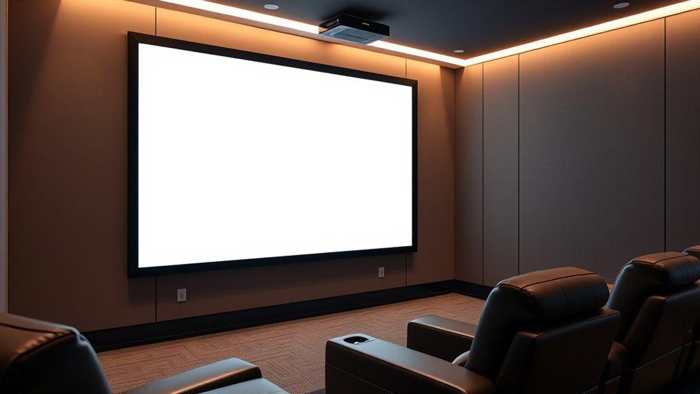 top fixed frame projector screens