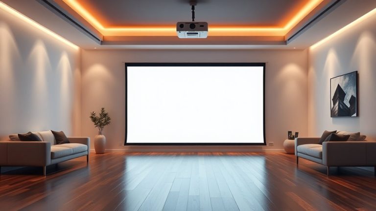 top floor projector screens