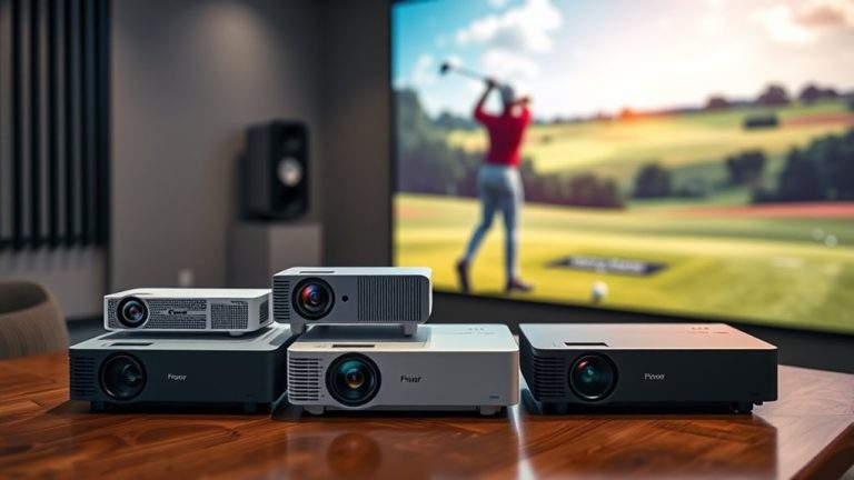 top golf simulator projectors