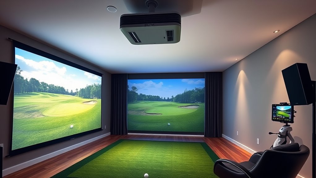 top golf simulator projectors