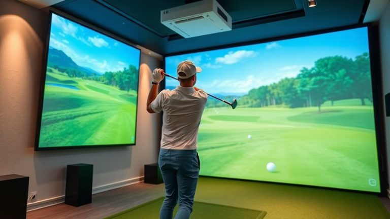 top golf simulator screens