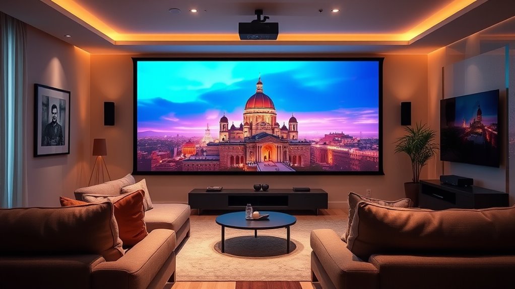 top home projector screens