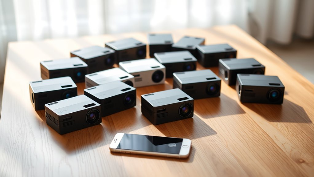 top iphone compatible pocket projectors