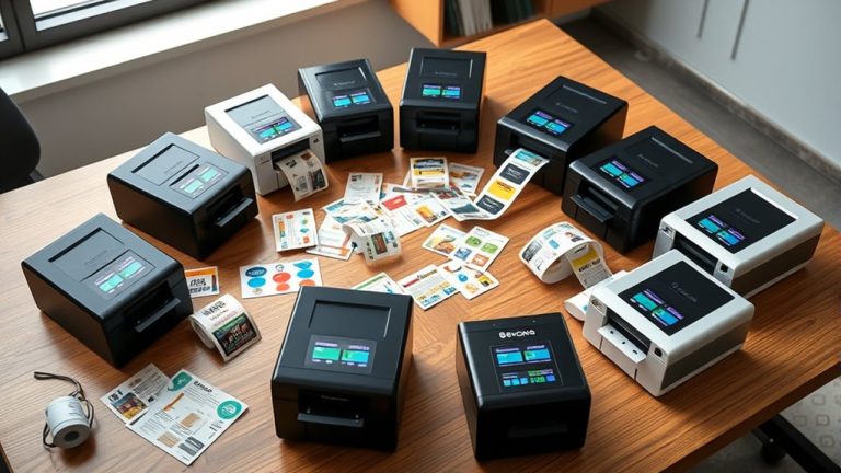 top label sticker printers