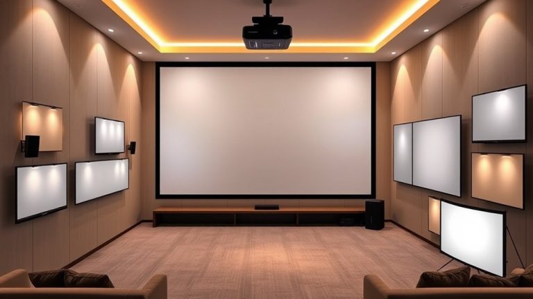 top laser projector screens