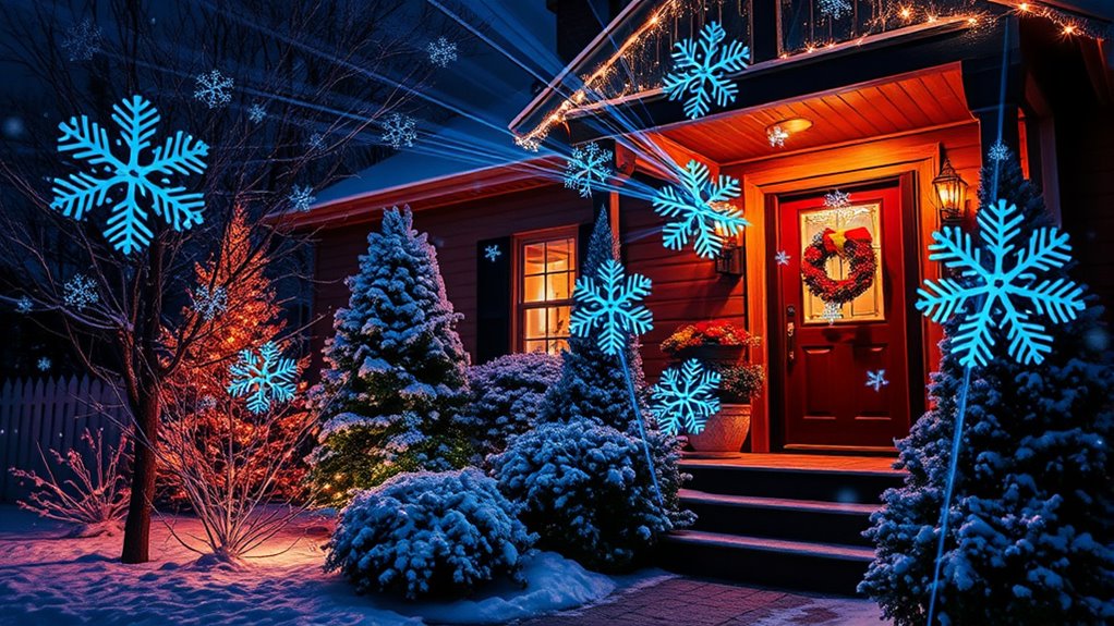 top laser snowflake projectors