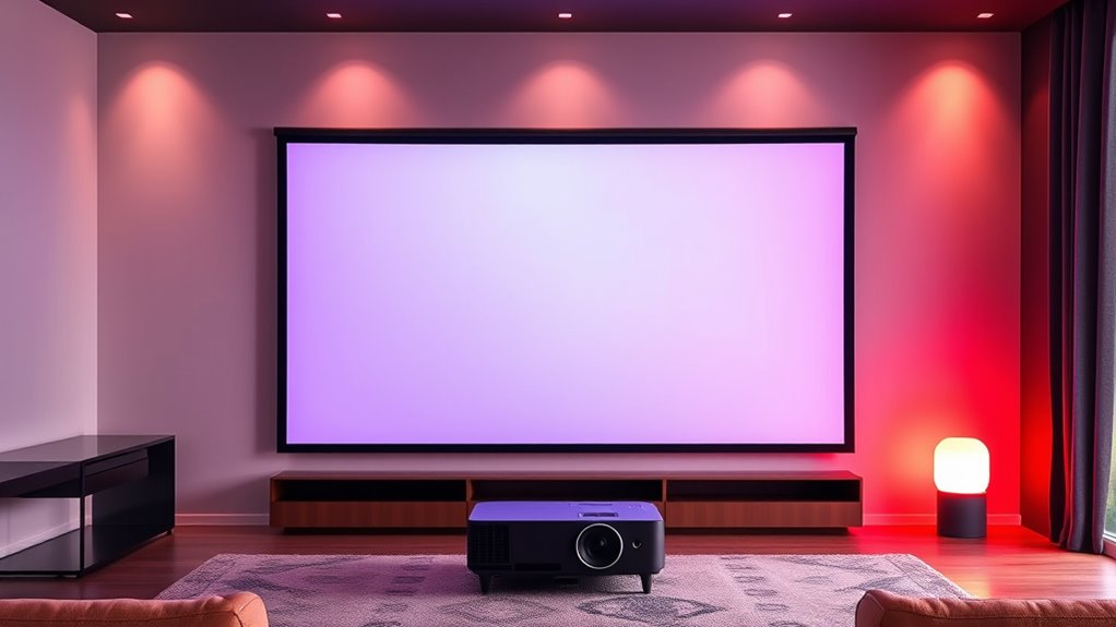 top lcd projector screens