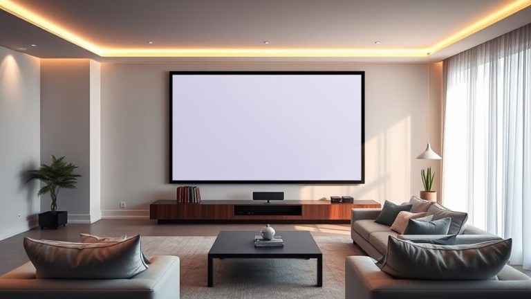 top long throw projector screens