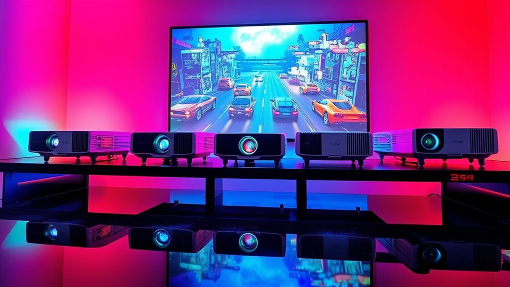 top low latency gaming projectors
