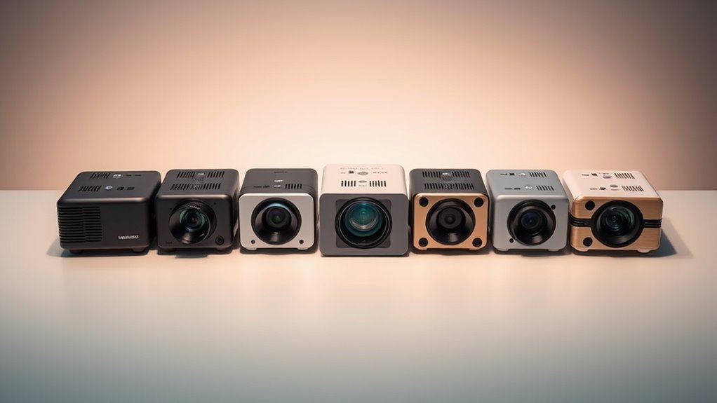 top mini short throw projectors