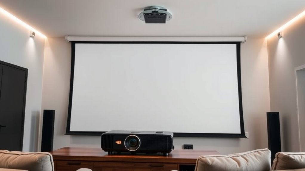 top motorized projector screens