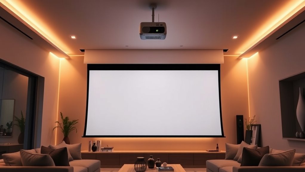 top motorized projector screens