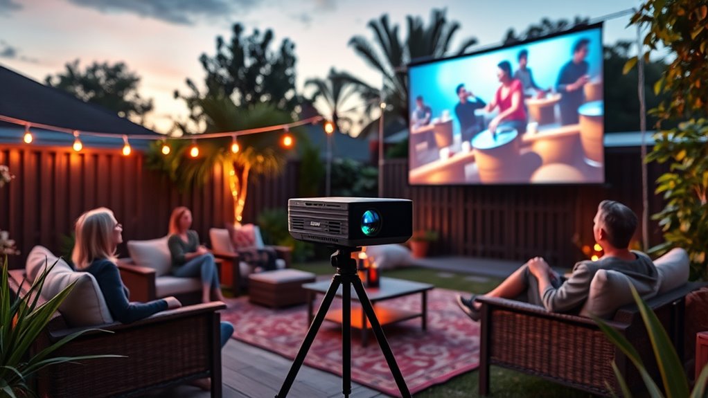 top outdoor bluetooth projectors