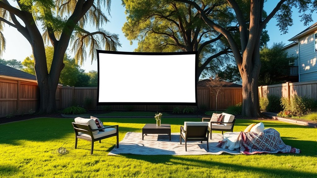 top outdoor daytime projector screens
