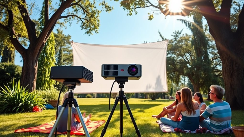 top outdoor daytime projectors