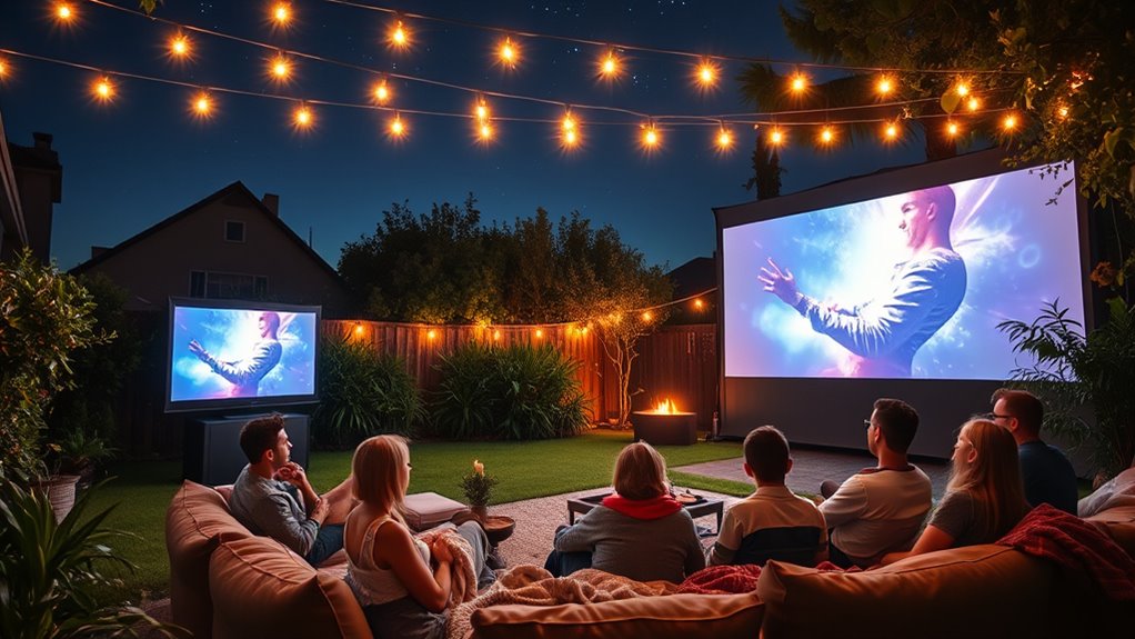 top outdoor movie projectors