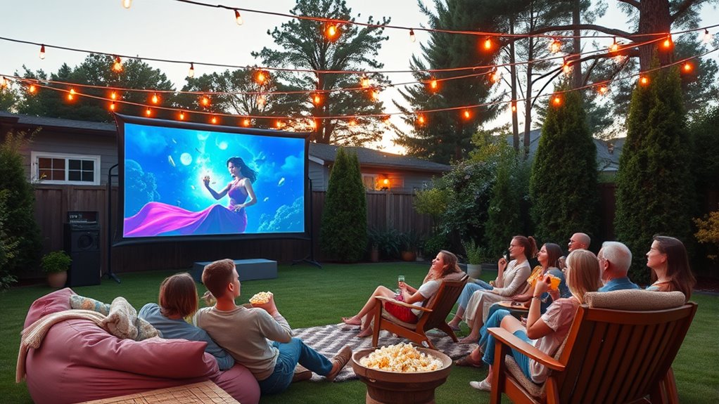 top outdoor movie projectors