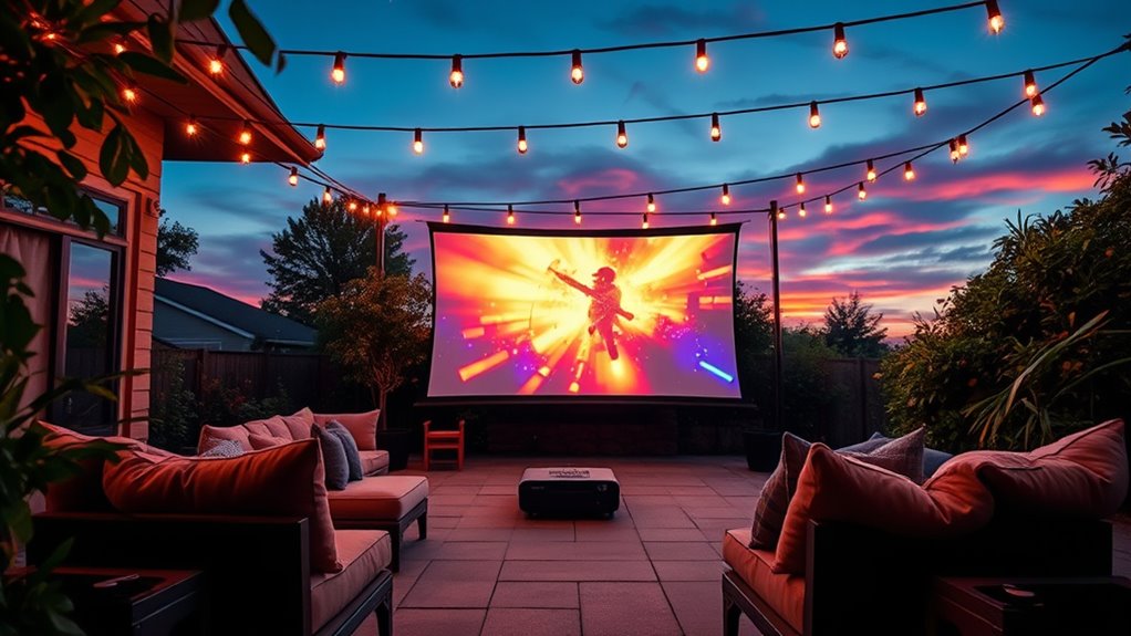 top outdoor movie projectors