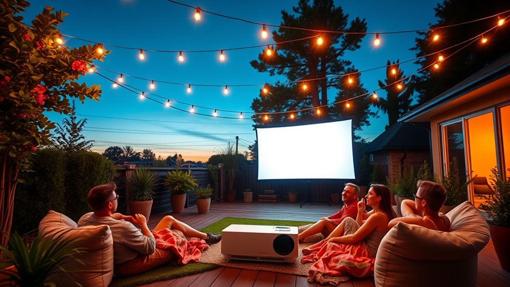 top outdoor movie projectors