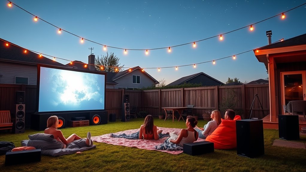 top outdoor movie sound systems