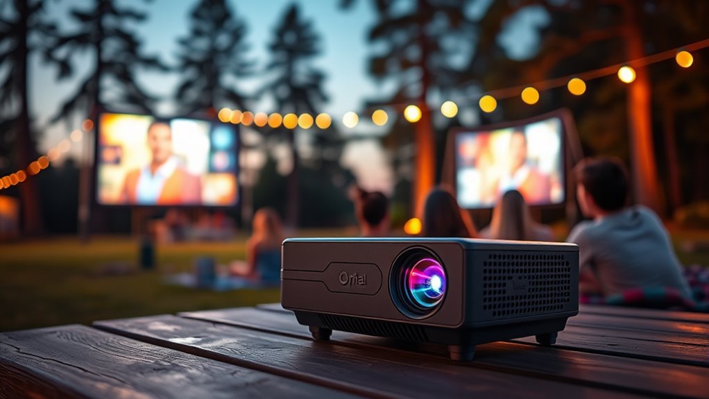top outdoor portable projectors