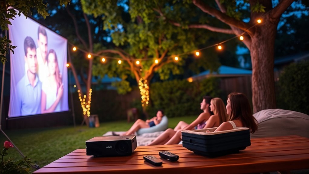 top outdoor portable projectors