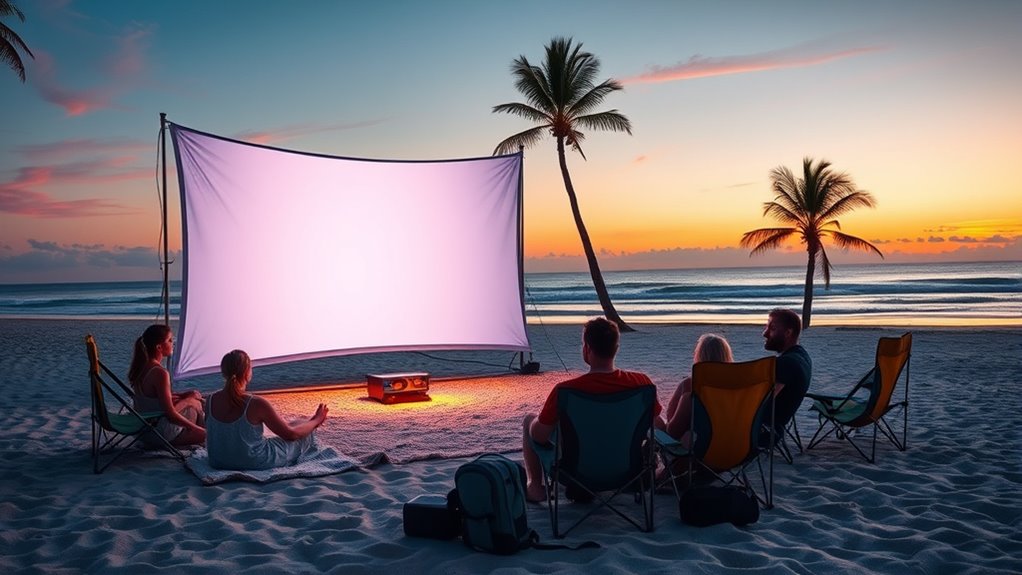 top outdoor portable projectors