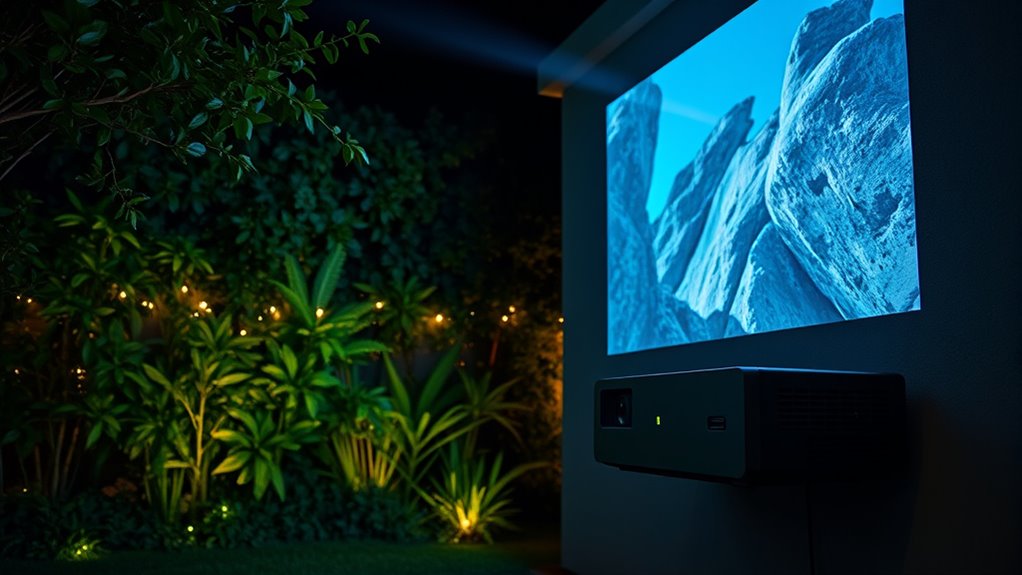top outdoor projector brightness