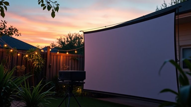 top outdoor projector screen materials