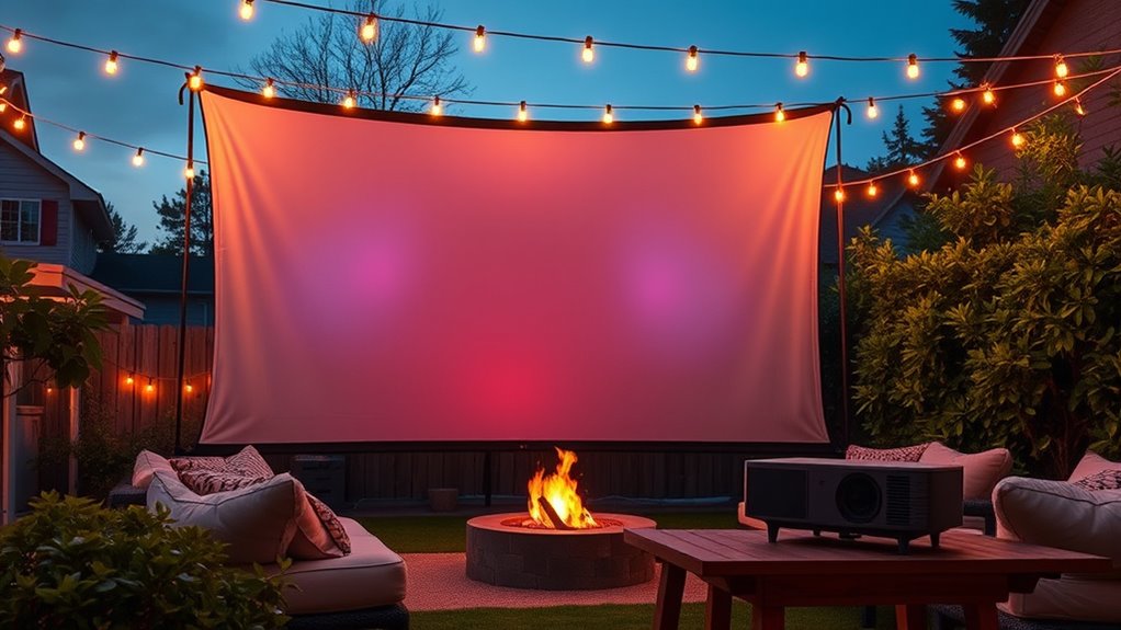 top outdoor projector screens