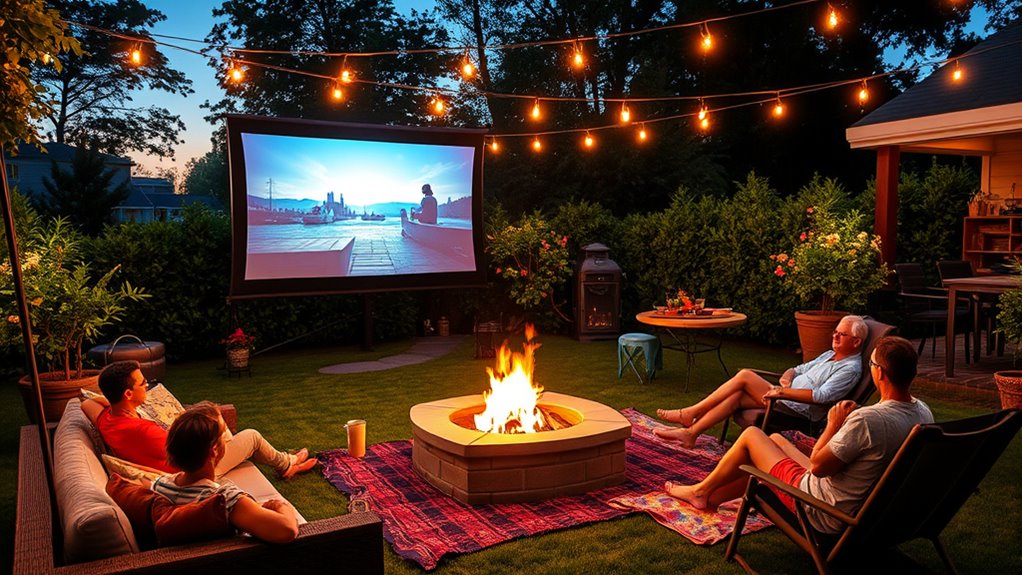 top outdoor projector screens