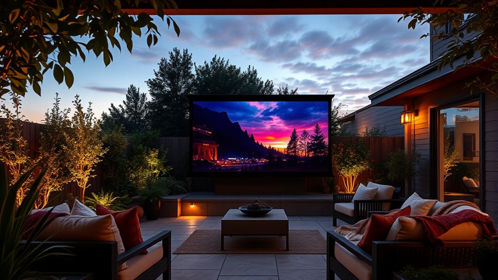 top outdoor projector screens