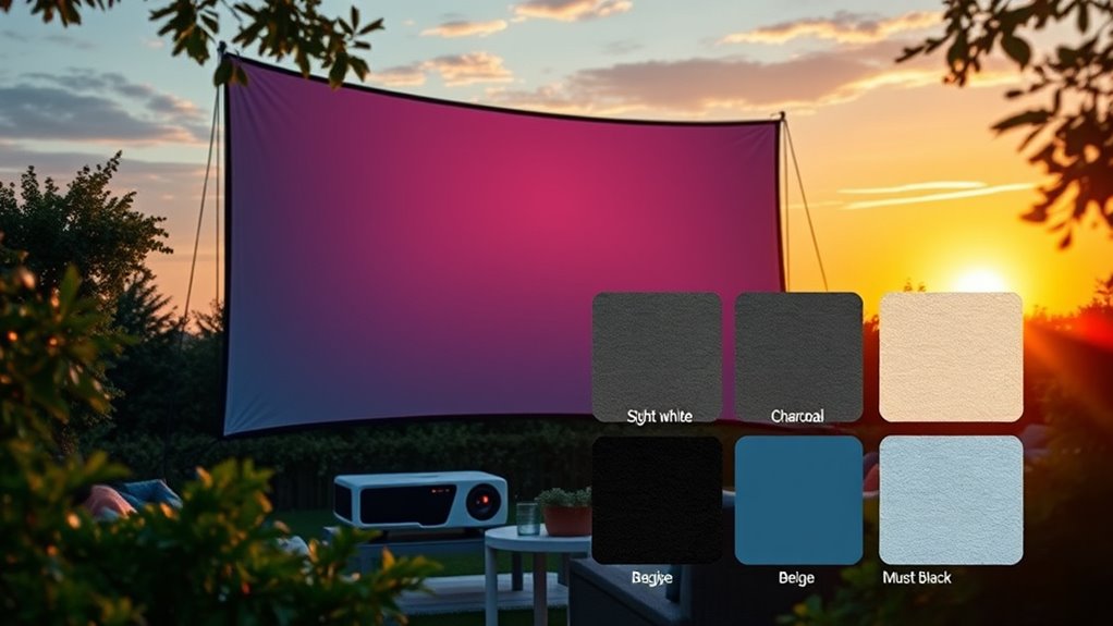 top outdoor projector screens