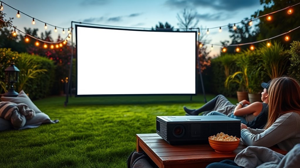 top outdoor projector screens