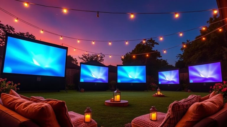 top outdoor projector screens
