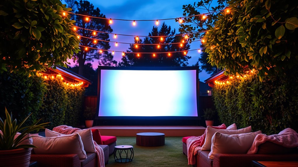 top outdoor projector screens