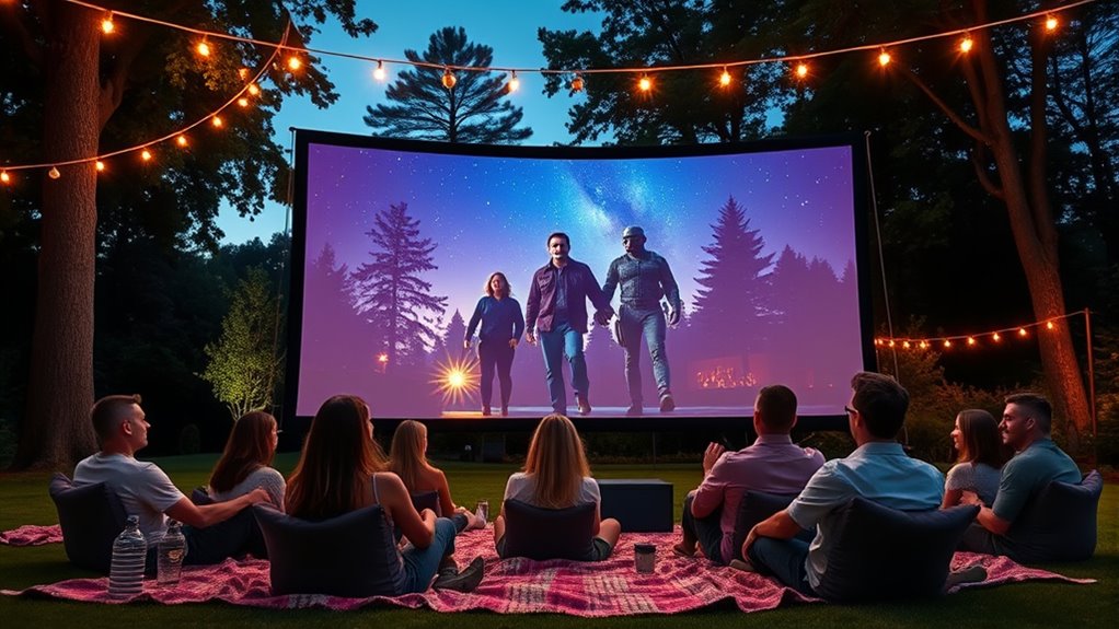 top outdoor projector screens