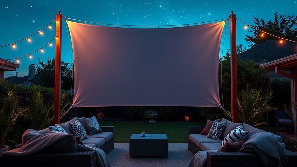 top outdoor projector screens