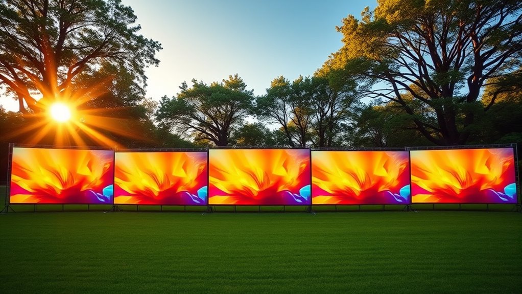top outdoor projector screens