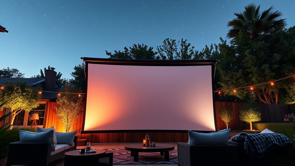top outdoor projector screens