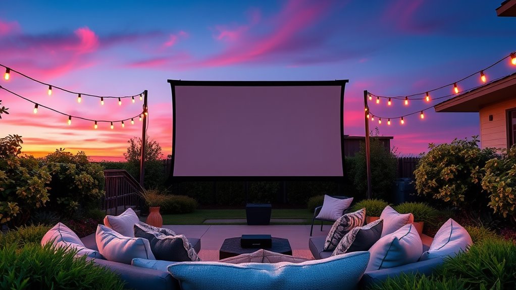 top outdoor projector screens
