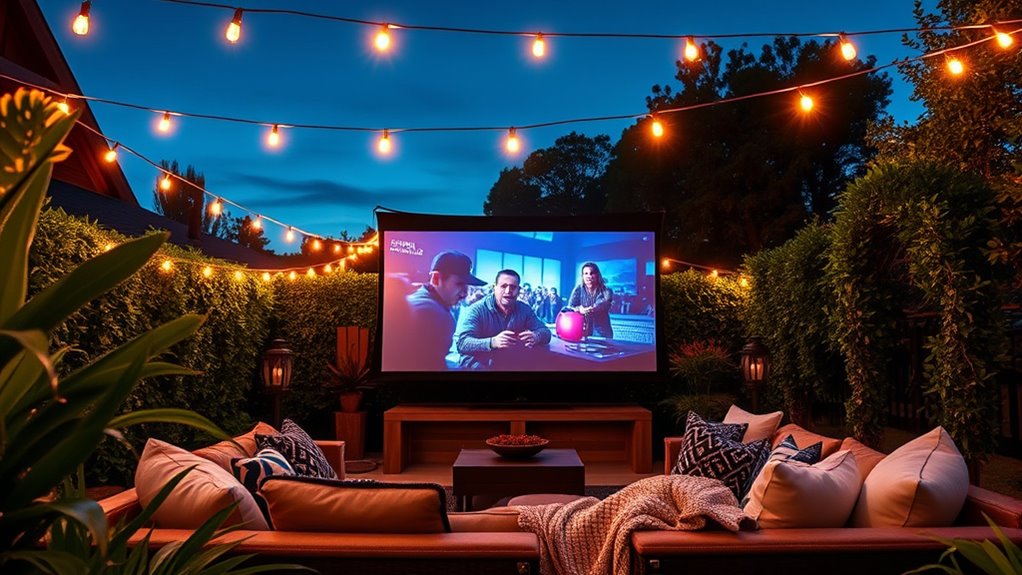 top outdoor projector screens