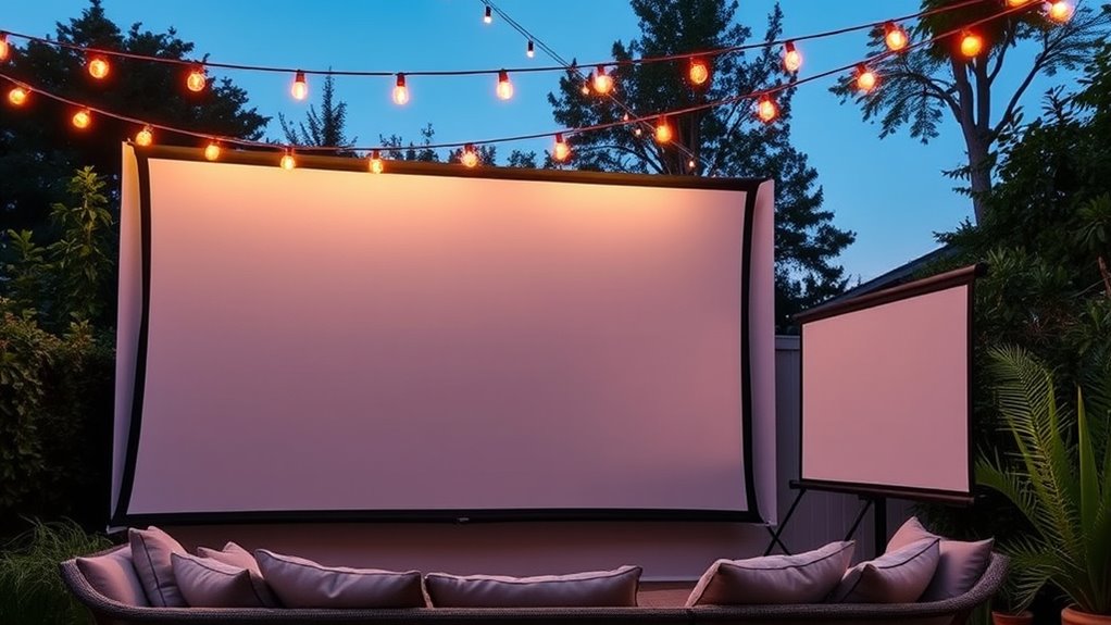 top outdoor projector screens