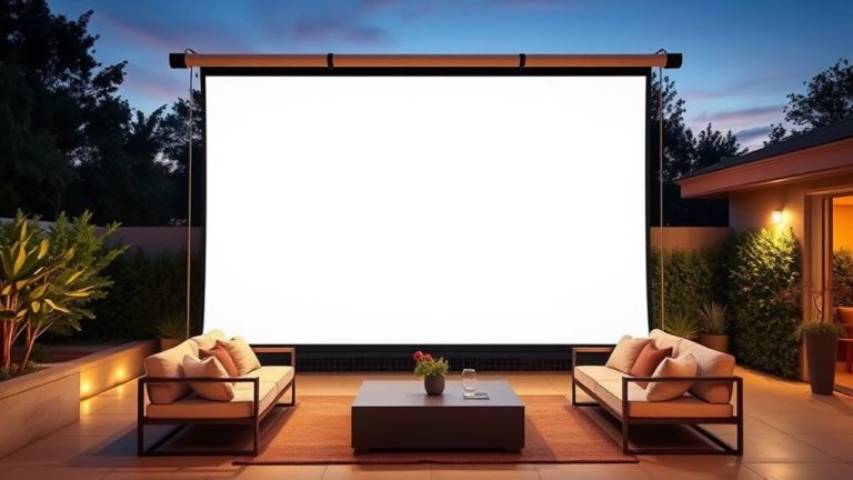 top outdoor projector screens