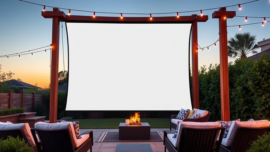 top outdoor projector screens