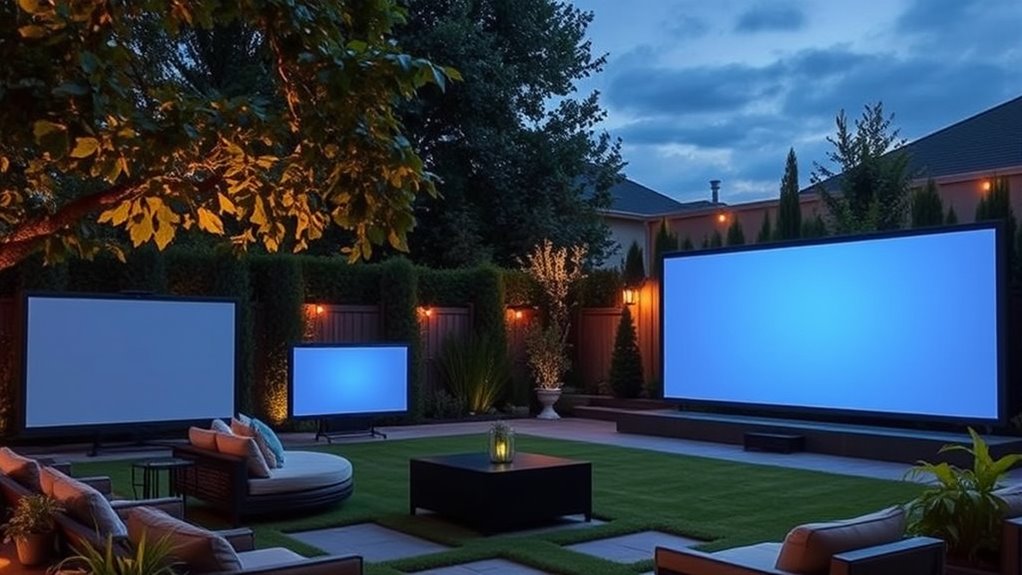 top outdoor projector sizes