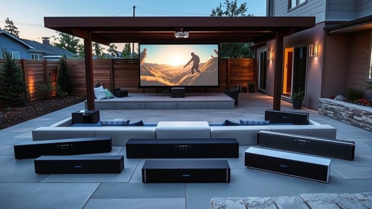 top outdoor projector sound bars