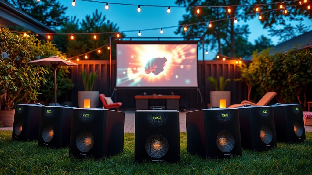 top outdoor projector speaker options