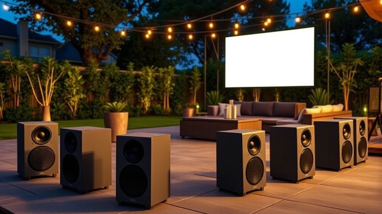 top outdoor projector speakers